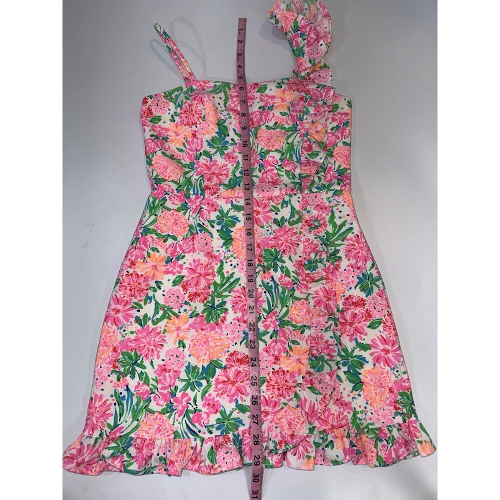 Lilly Pulitzer Maetha Romper Faux Skirt That’s What I Herd Floral Women 00 EUC - Picture 5 of 12